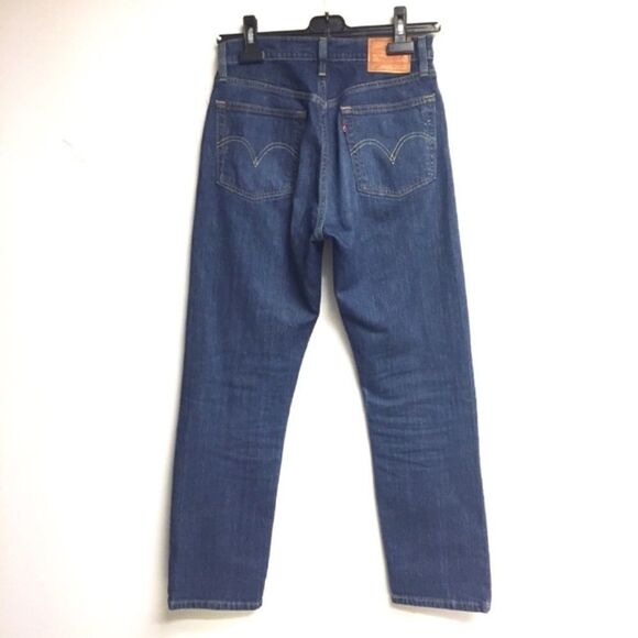 Levi’s Premium 501 High Rise Straight Denim Jeans Blue 26 - Picture 4 of 10